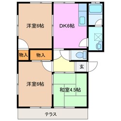 明野駅 徒歩15分 1階の物件間取画像